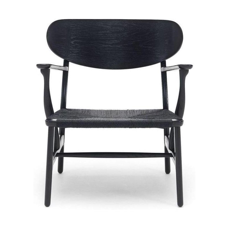 Carl Hansen CH22 Lounge stol svart ek, svart