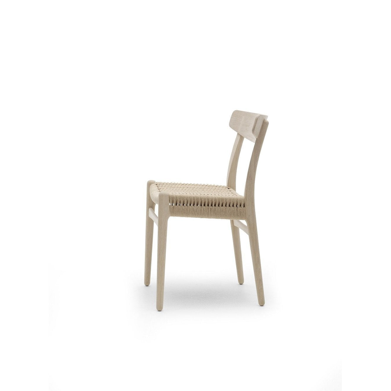 Carl Hansen CH23 -stol, tvål ek med naturflätan, ek back & plugg