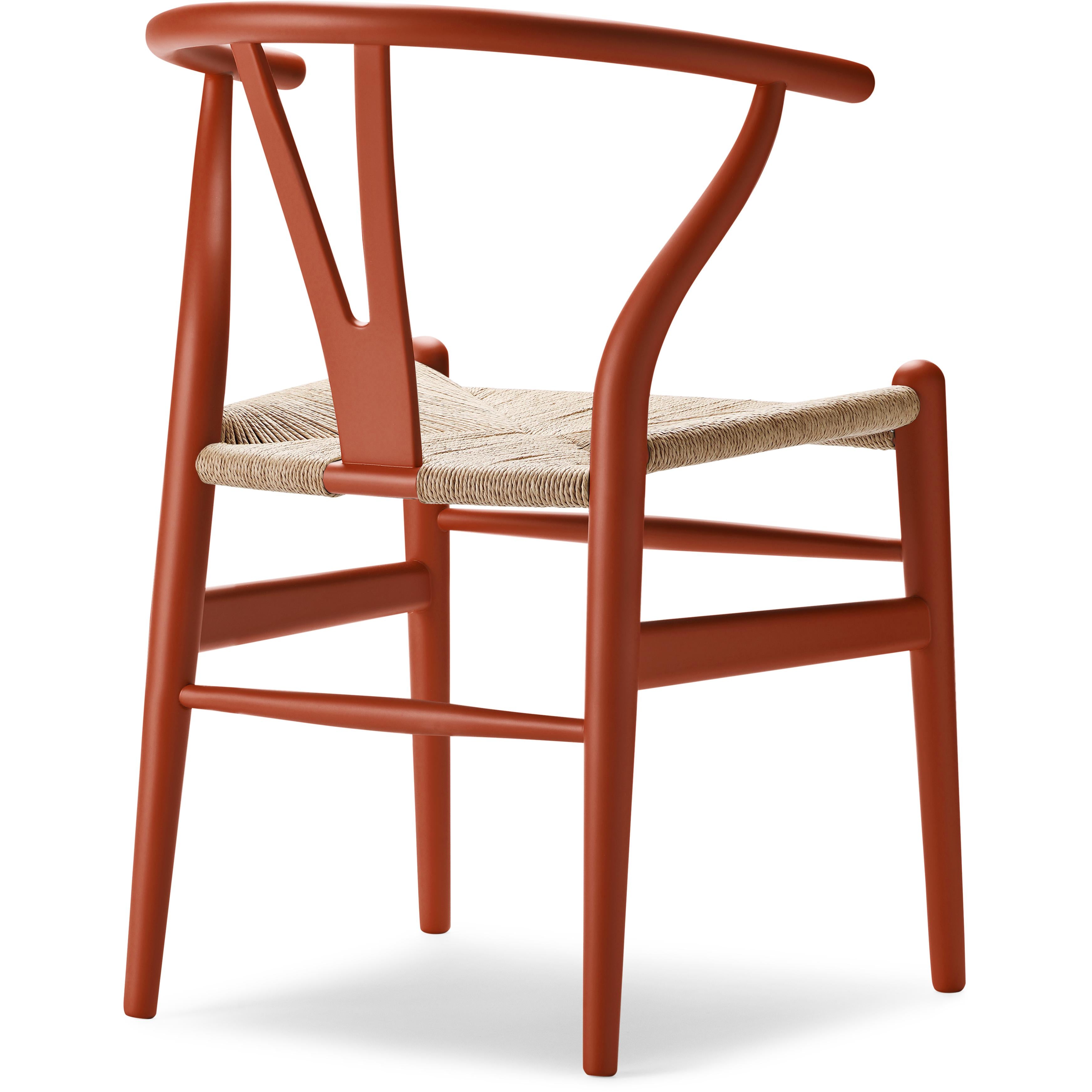Carl Hansen CH24 Soft Y -Chair Beech, Terracotta - Special Edition