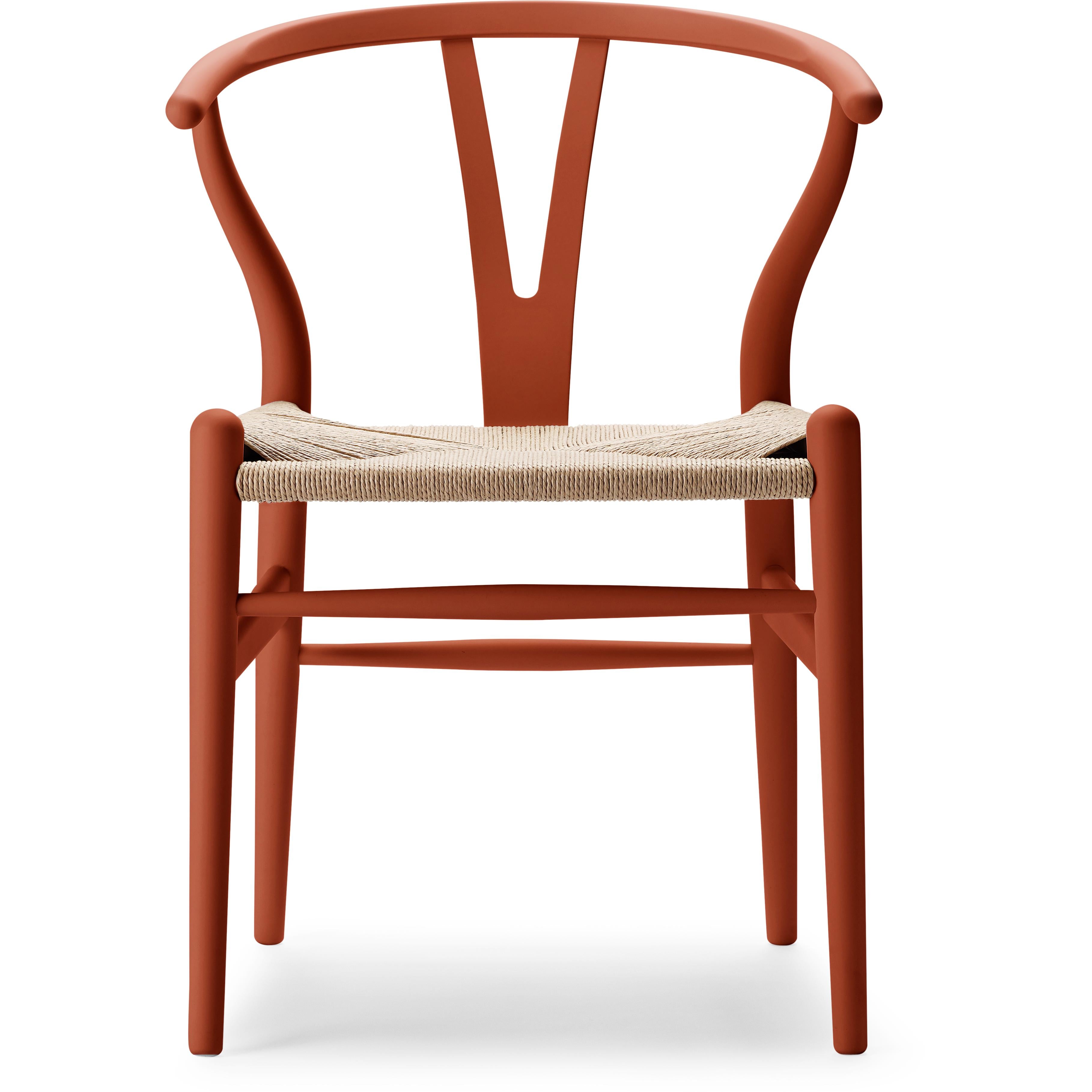 Carl Hansen CH24 Soft Y -Chair Beech, Terracotta - Special Edition