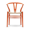 Carl Hansen CH24 Y-Chair Beech Orange Red, Nature fläta