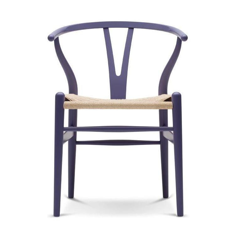 Carl Hansen CH24 Y-Chair Beech Purple Blue, Nature Mus