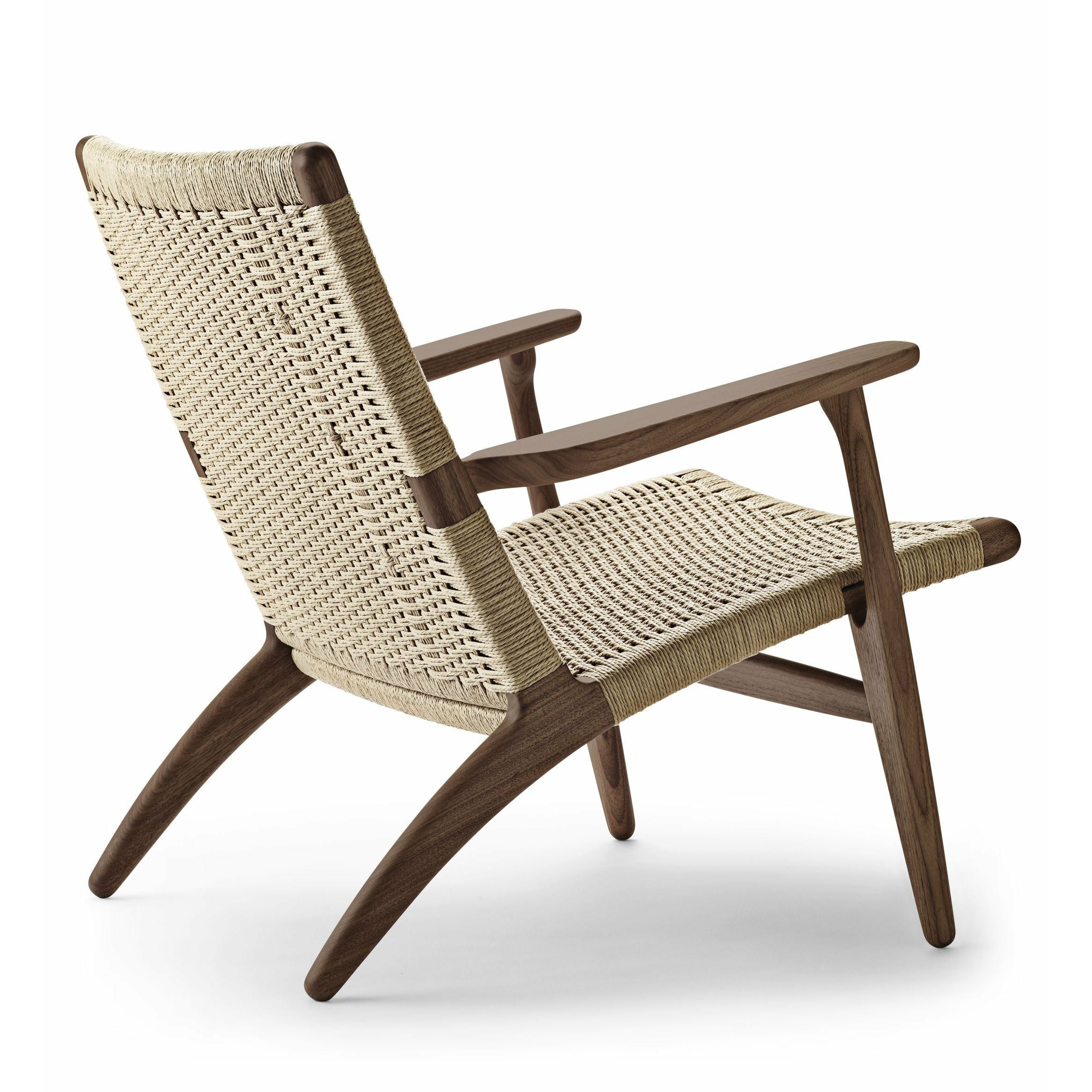 Carl Hansen CH25 Lounge Chair Oak rökt olja, naturlig fläta