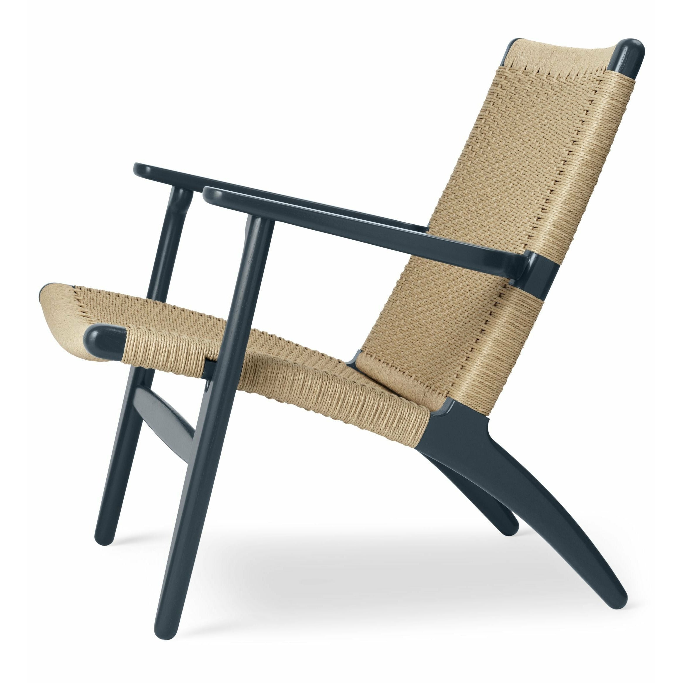 Carl Hansen CH25 Lounge Chair Oak, North Sea Blue/Nature Merge - Special Edition