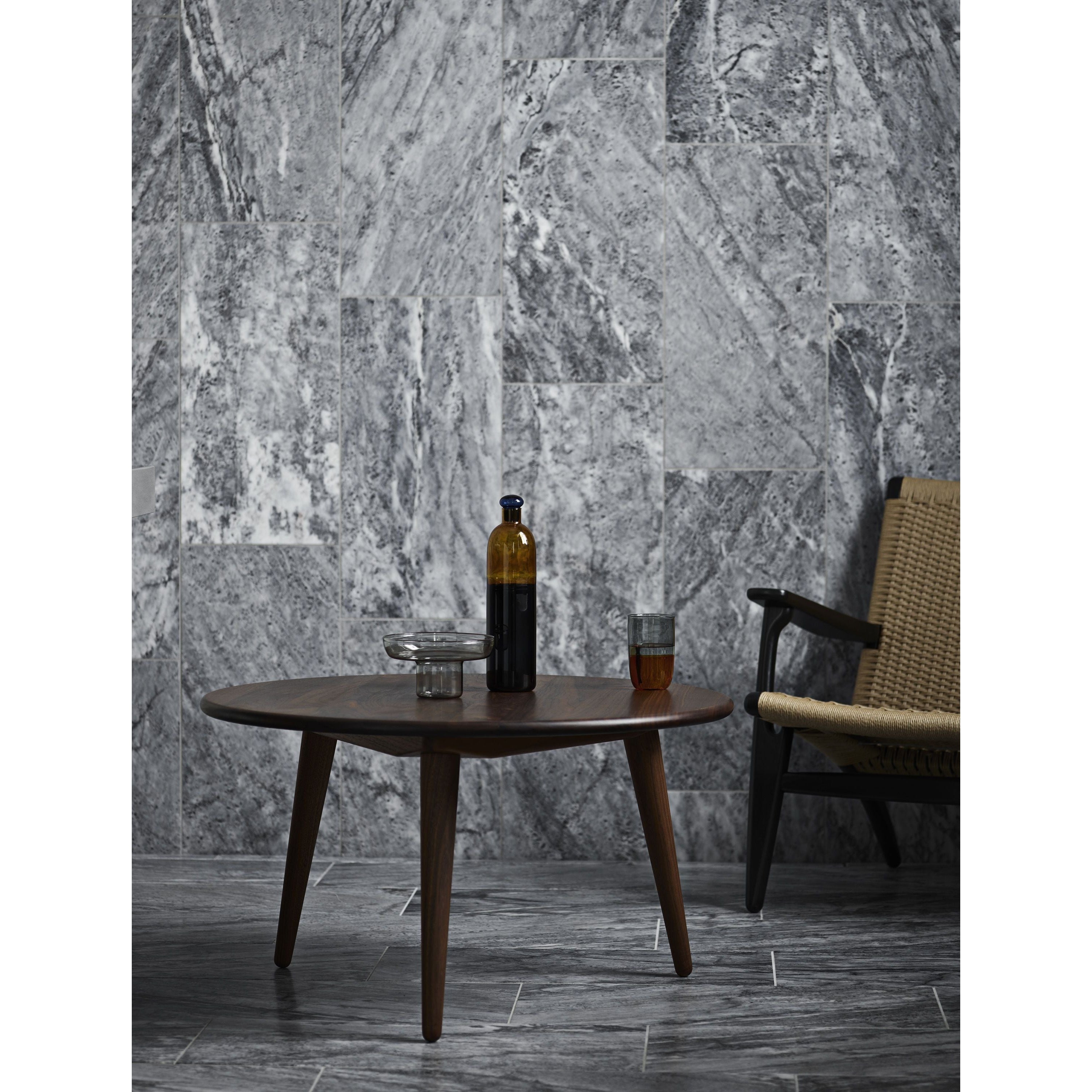 Carl Hansen CH25 Lounge stol svart målad ek, naturfläta
