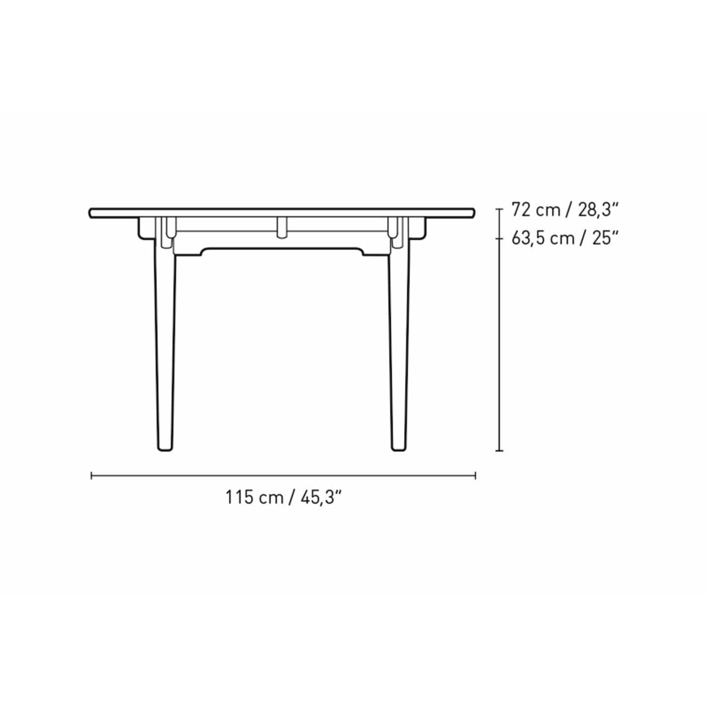 Carl Hansen CH339 matbord med dragning för 2 plattor, valnötolja