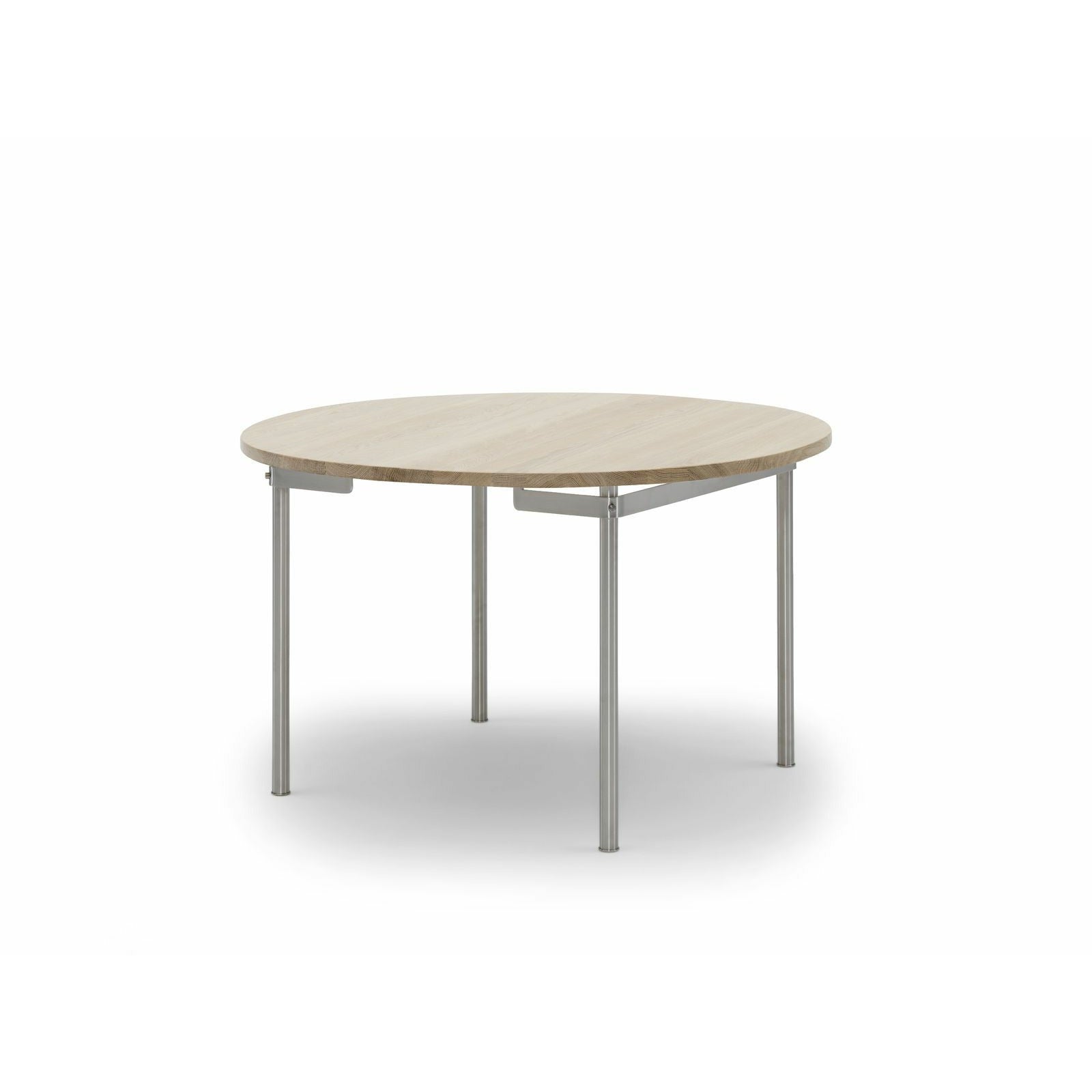 Carl Hansen CH388 matbord rostfritt stål, vit oljad ek inkl. Ytterligare 2 plattor