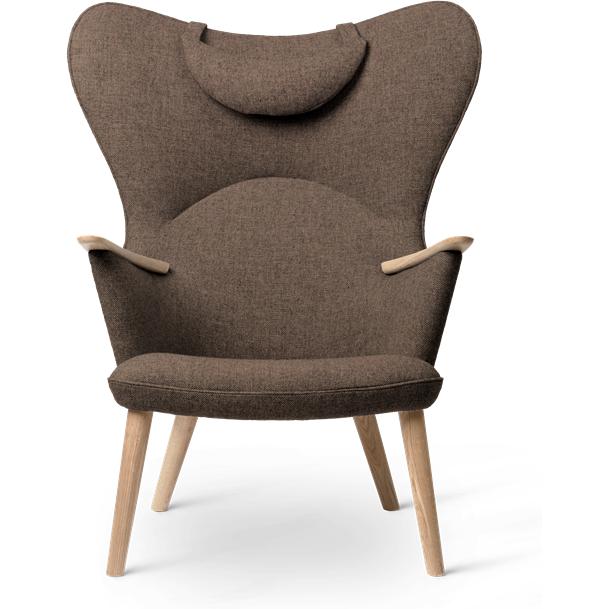 Carl Hansen CH78 MAMA Bear Lounge Chair, Oak Soap/Brown Fiord 271