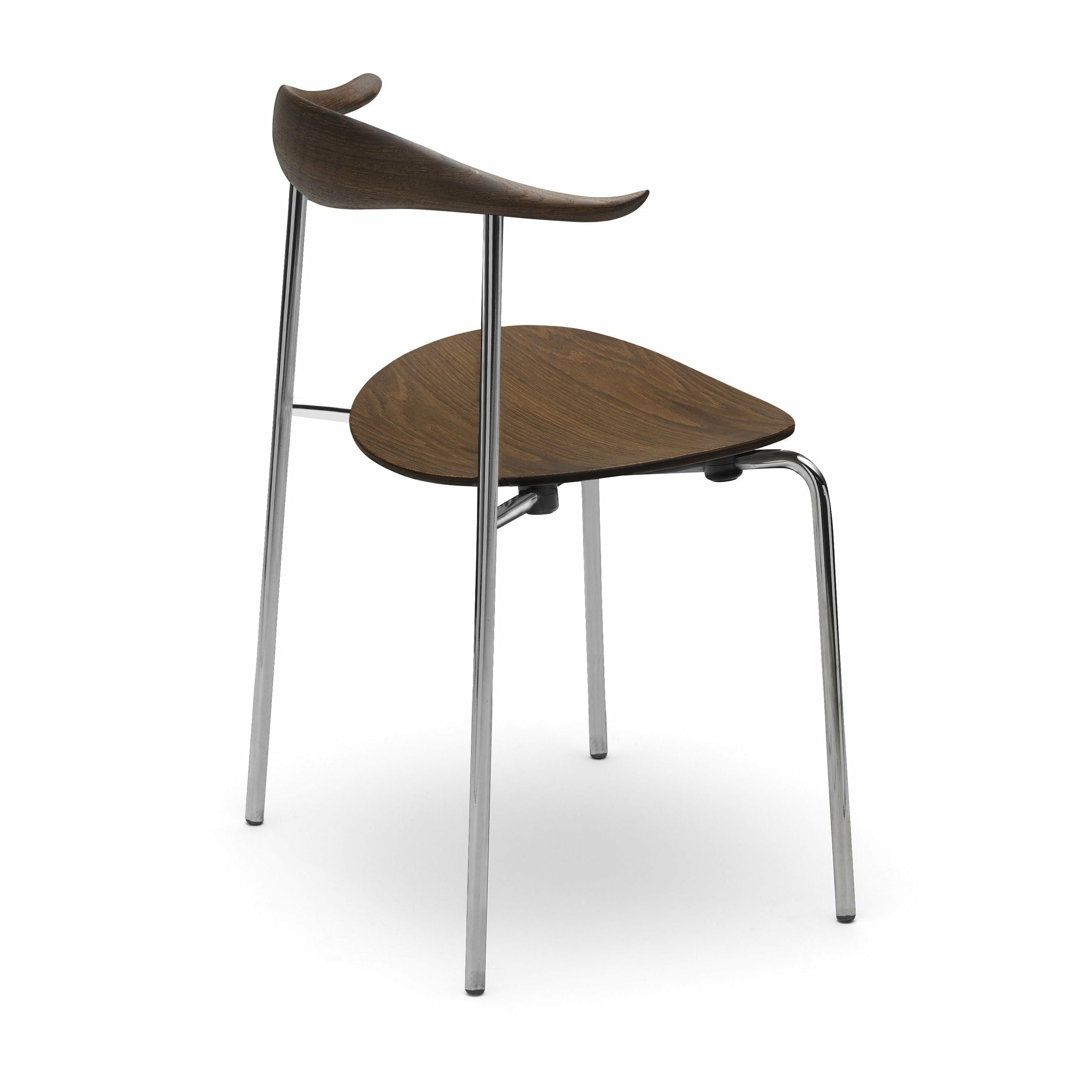 Carl Hansen CH88T -stol, ekrökt olja/rostfritt stål