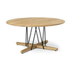 Carl Hansen E021 Embrace Lounge Table, oljad ek, Ø 80 cm