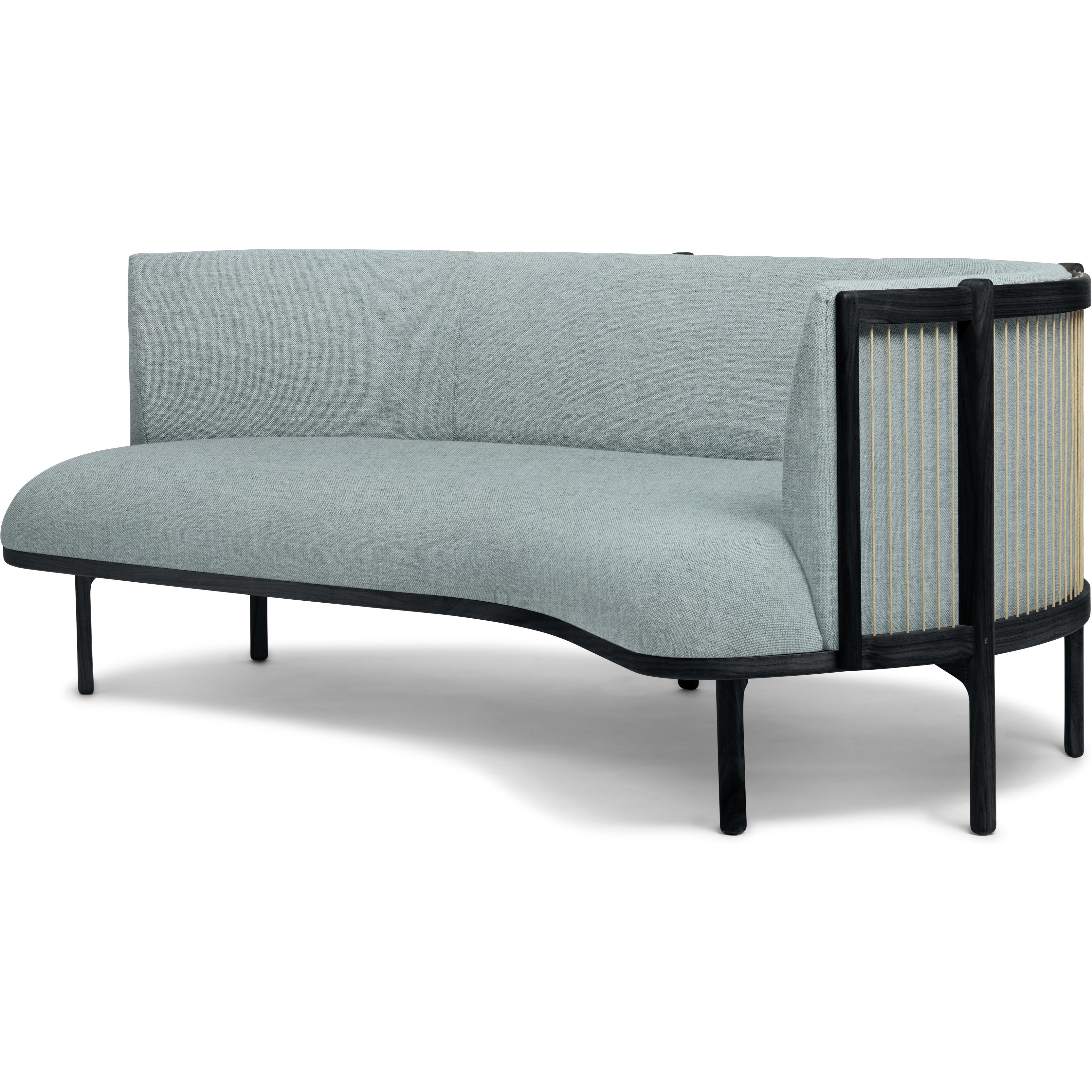 Carl Hansen RF1903-R i sidled 3-personers soffa höger t.ex. remixtyg, blått/svart