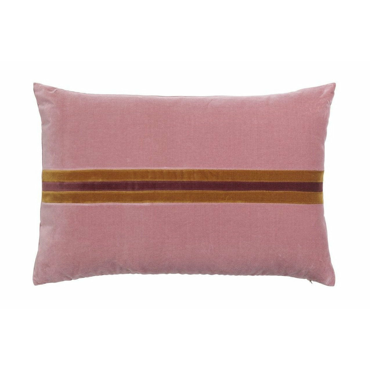 Christina Lundsteen Harlow Velor Cushion, Old Rose/Caramel/Prune