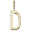Design Letters Bogstav Charm A-Z 16 Mm, Guld, D