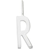 Design Letters Bogstav Charm A-Z 16 Mm, Sølv, R