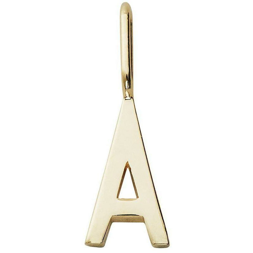 Design Letters Brev charm A-Z 30 mm, guld, a
