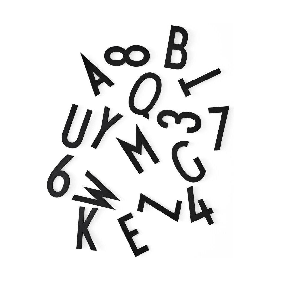 Design Letters Bokstäver och siffror till anslagstavlor svarta, stora
