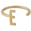Design Letters LITERATION A-Z, 18K GOLD PLATED, E