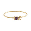 Design Letters Great Love Armband 18K Gold Plated, Amethyst Purple