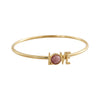 Design Letters Great Love Armband 18K Gold Plated, Red Chrosite