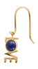Design Letters Great Love Earring 1 st. 18k guldpläterad, lapis lazuli blå