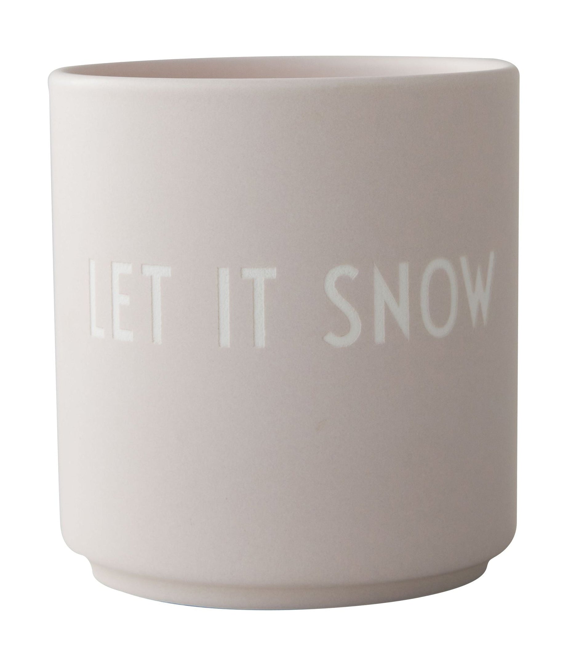 Design Letters Favorit kopp låt det snö, pastell beige