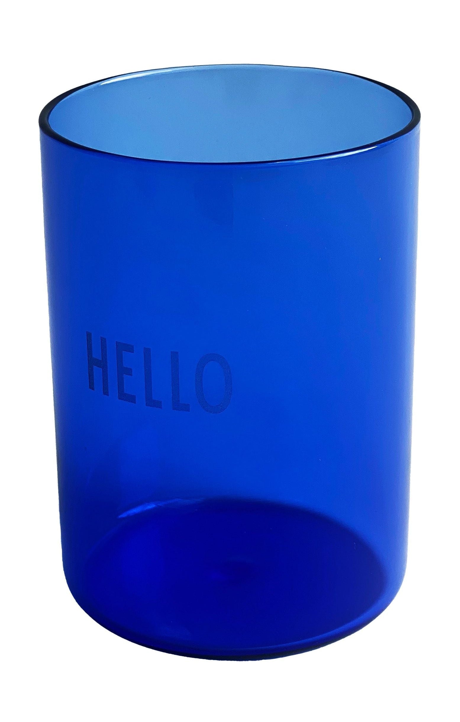 Design Letters Favoritdricksglas hej, blått