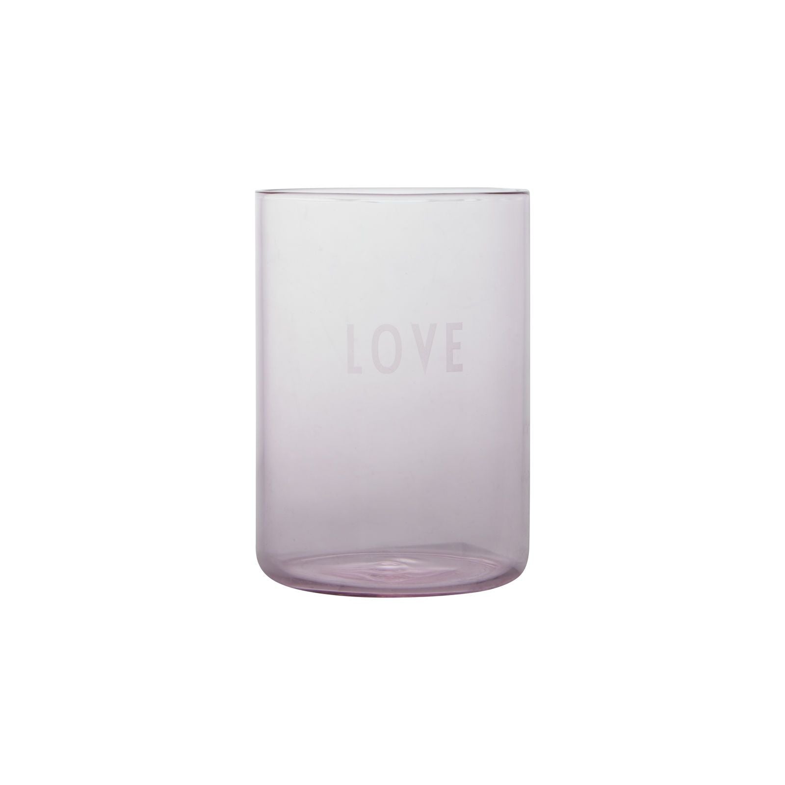 Design Letters Favorit drickande glas kärlek, ros