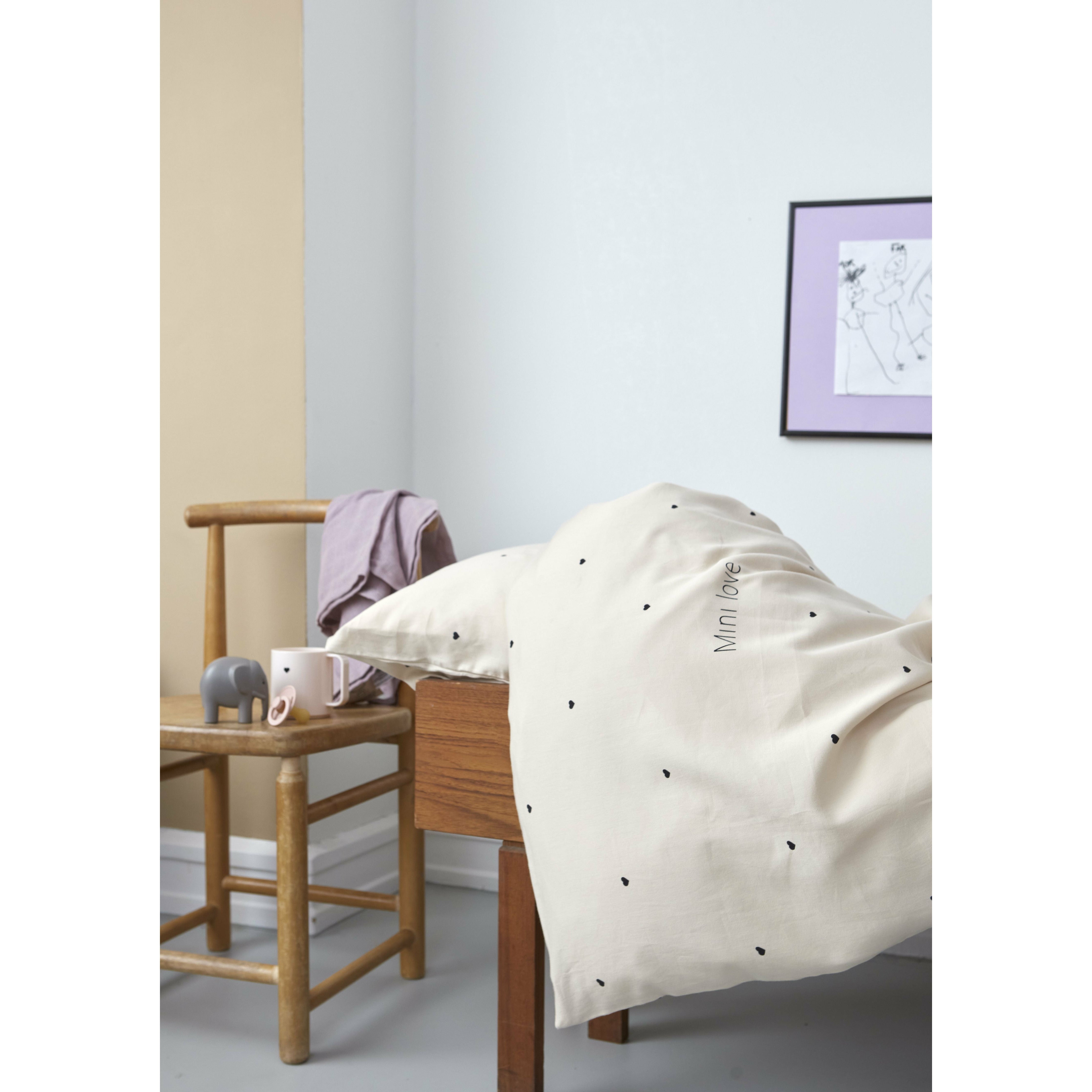 Design Letters Mini Love Baby Pillow and Duvet Copper 70x100 cm, Beige