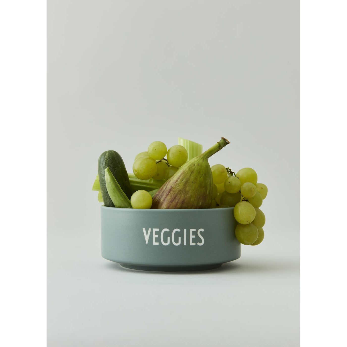 Design Letters Snack Bowl Dusty Green, Veggies