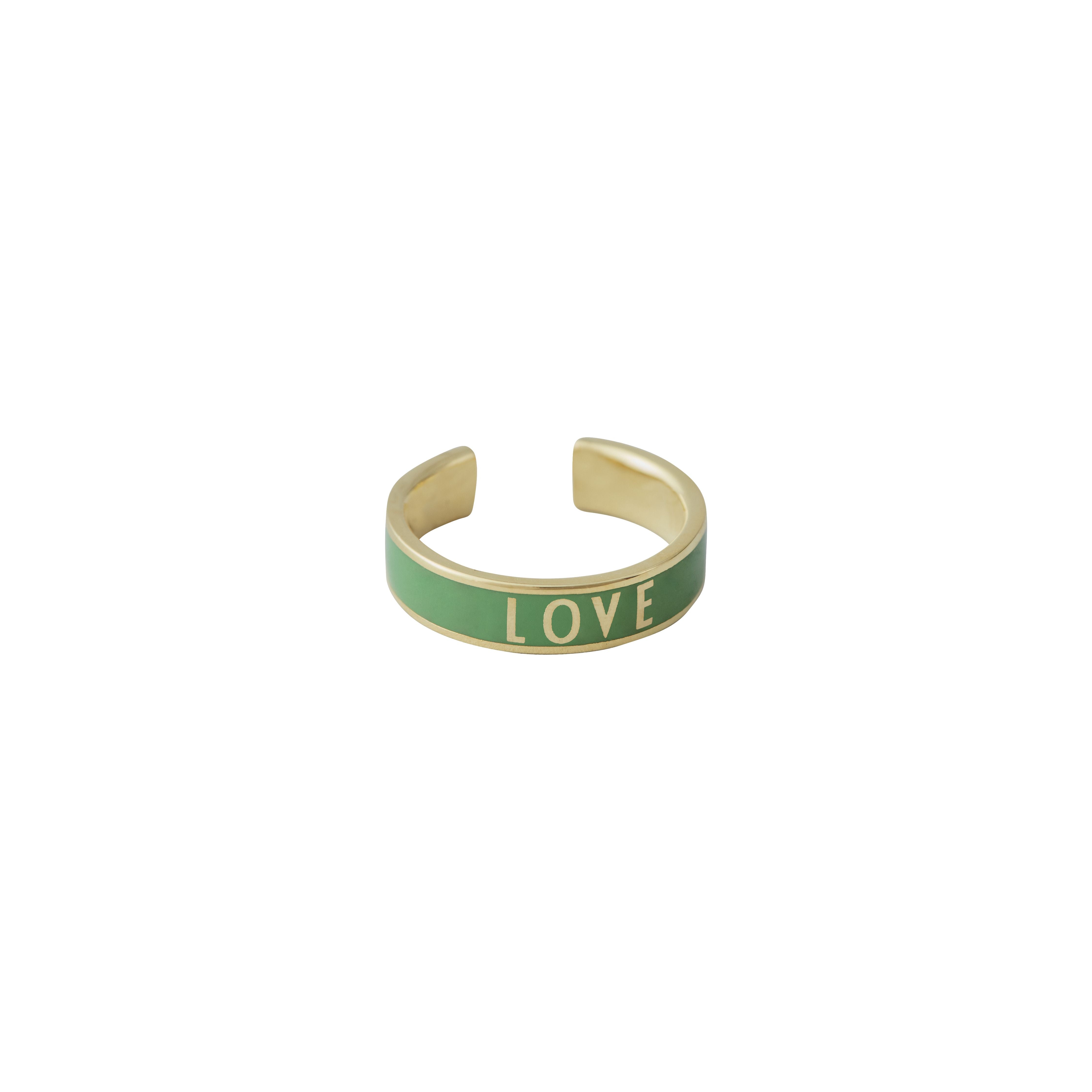 Design Letters Word Candy Ring Special Edition Love, Forest Green