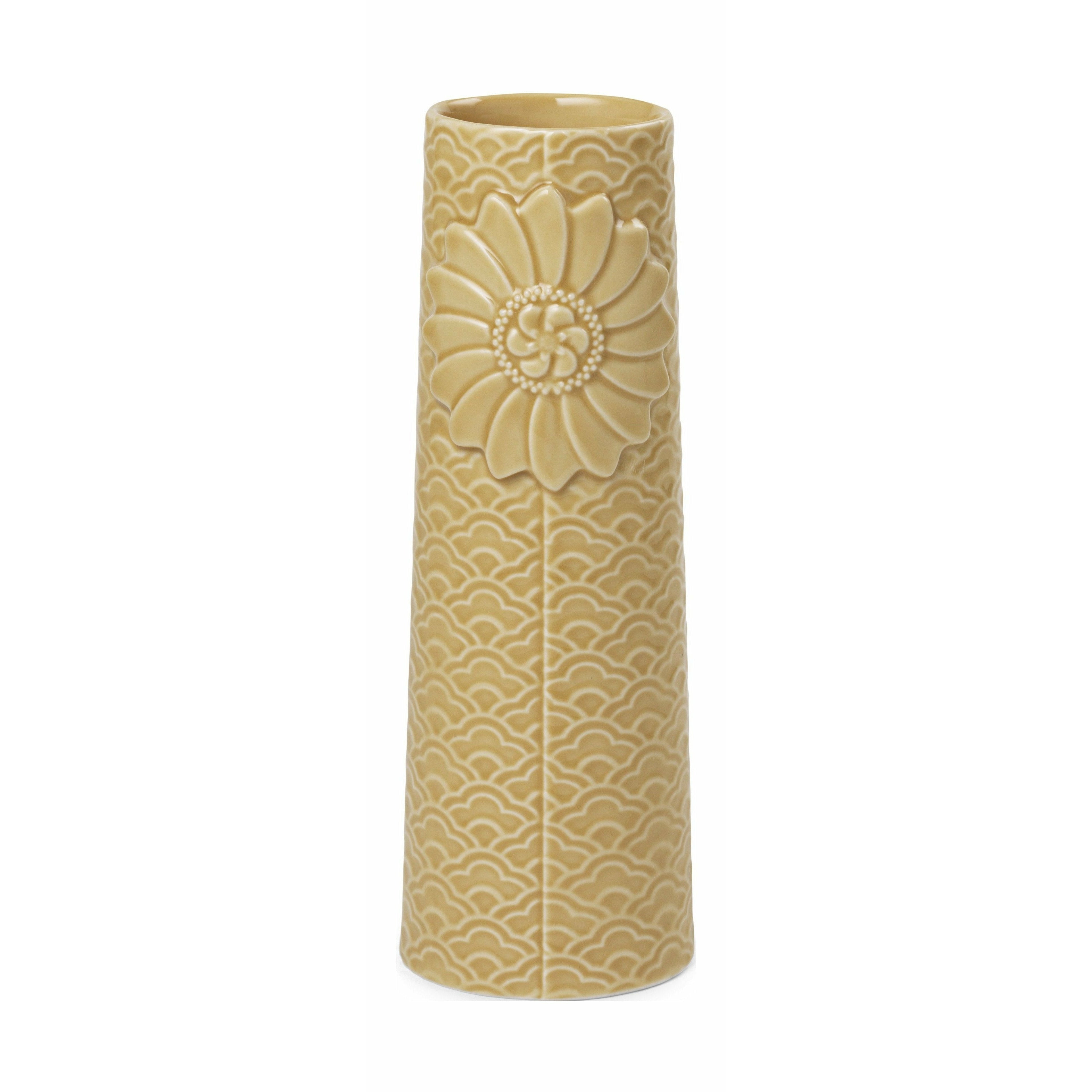 Dottir Pipanella Waves Vase Curry, 16,5 cm