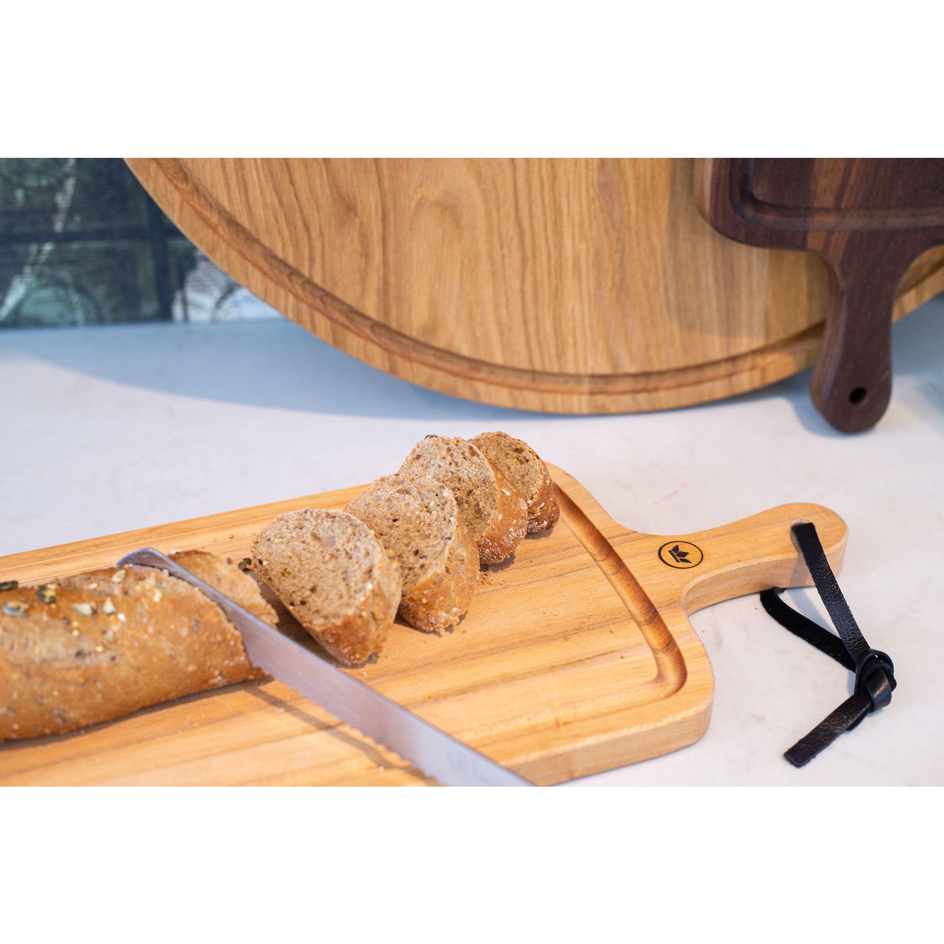 Dutchdeluxes Bread Board XL Stripe, Walnut