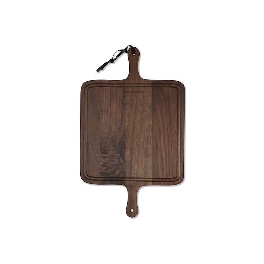 Dutchdeluxes BBQ Cutting Board Square, Solid Walnut