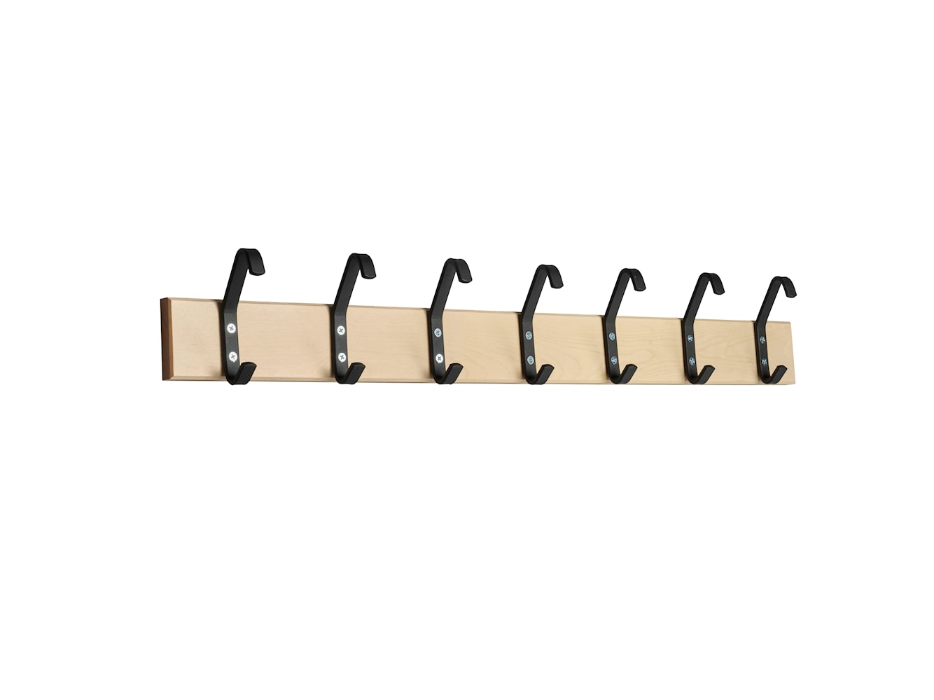 Essem Design Hook Strip 2 Horows Birk 105 cm, svart