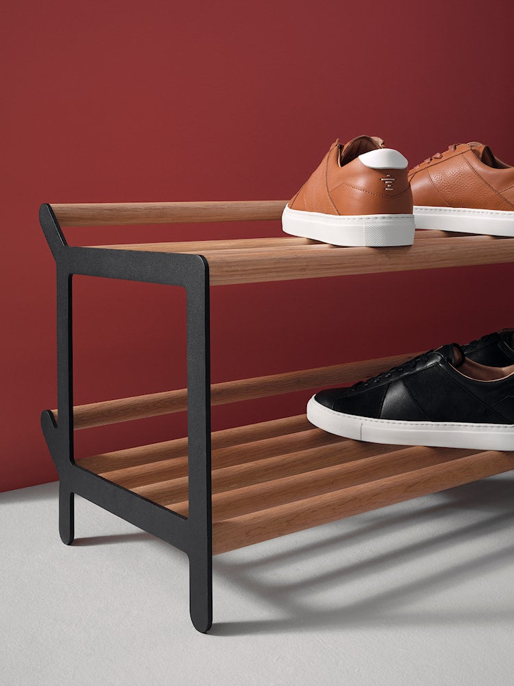 Essem Design Tamburin sko hylla ek 100 cm, svart -färgad