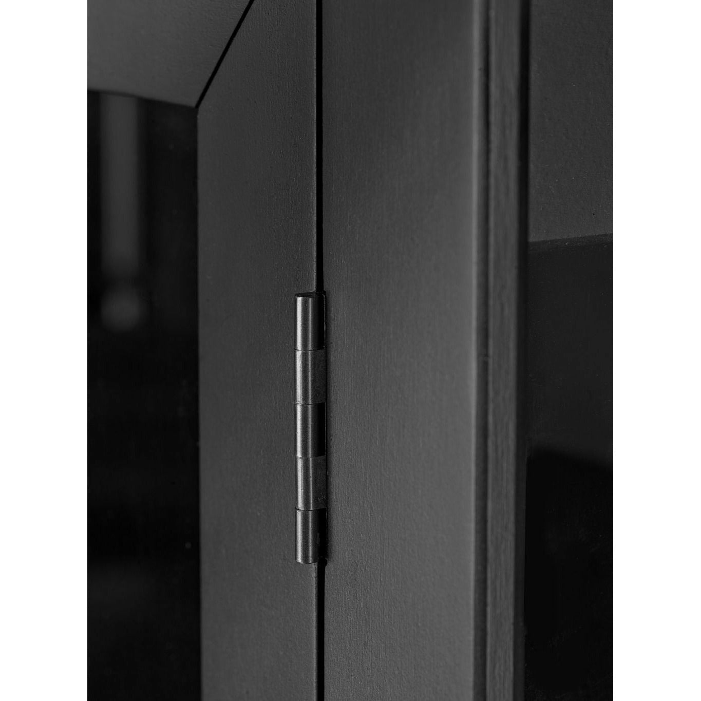 FDB Møbler A90 stallar Display Cabinet Beech Black Painted, H: 127 cm
