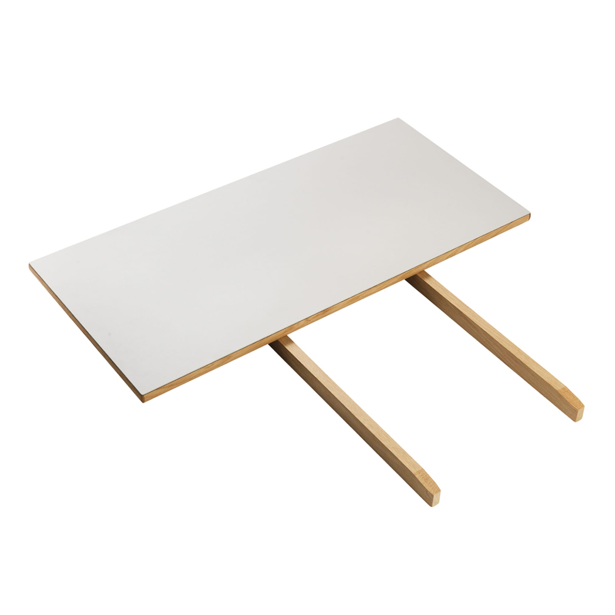 FDB Møbler C35 Ytterligare platta ek/grå linoleum, 45 cm