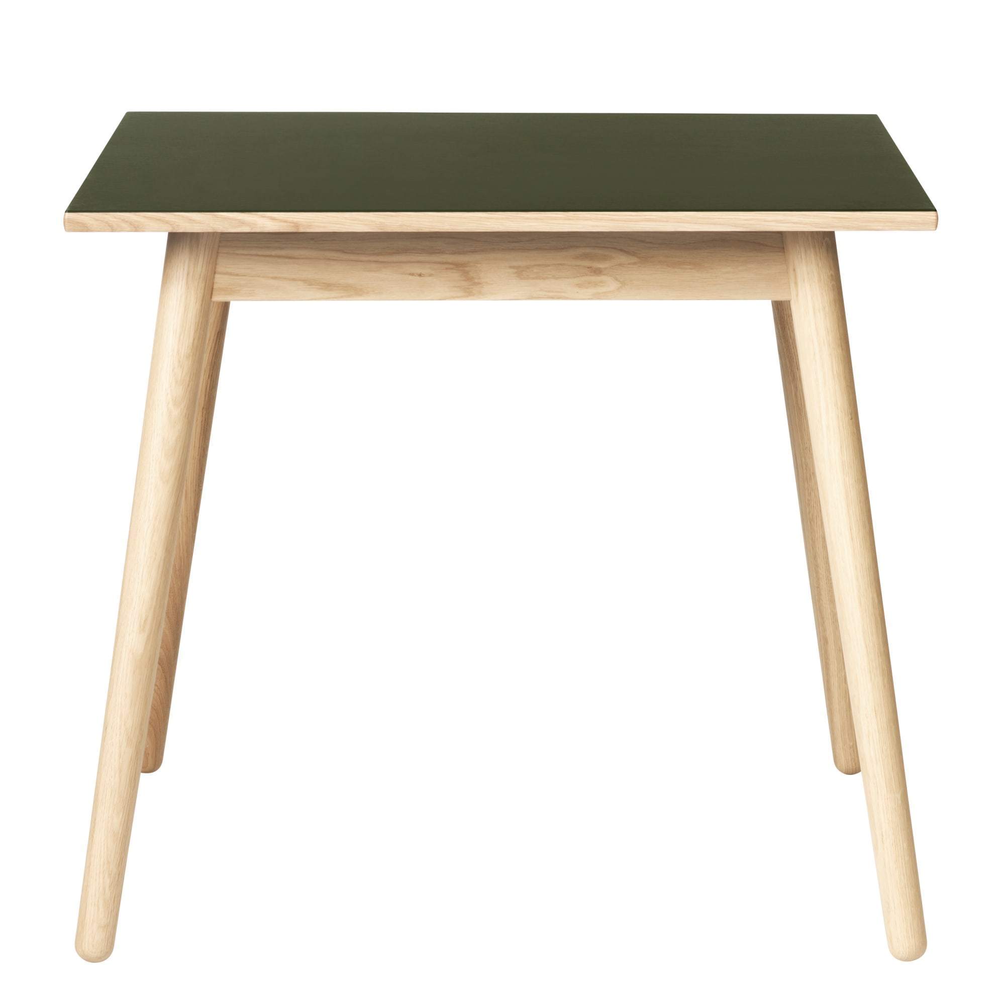 FDB Møbler C35A matbord ek/oliv linoleum, 82 cm