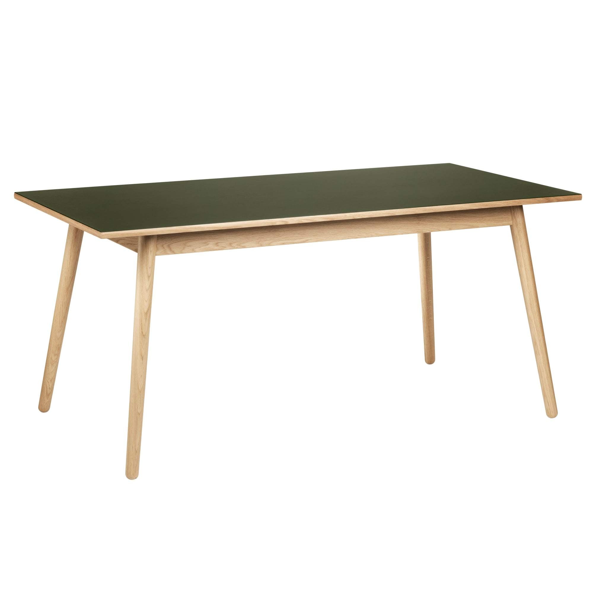 FDB Møbler C35B matbord ek/oliv linoleum, 160 cm