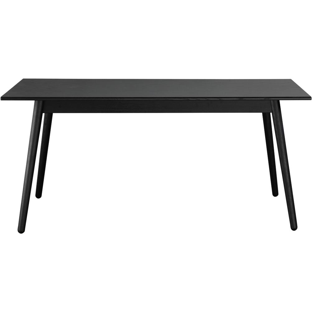 FDB Møbler C35B matbord för 6 personer i ek, svart, 82x160 cm