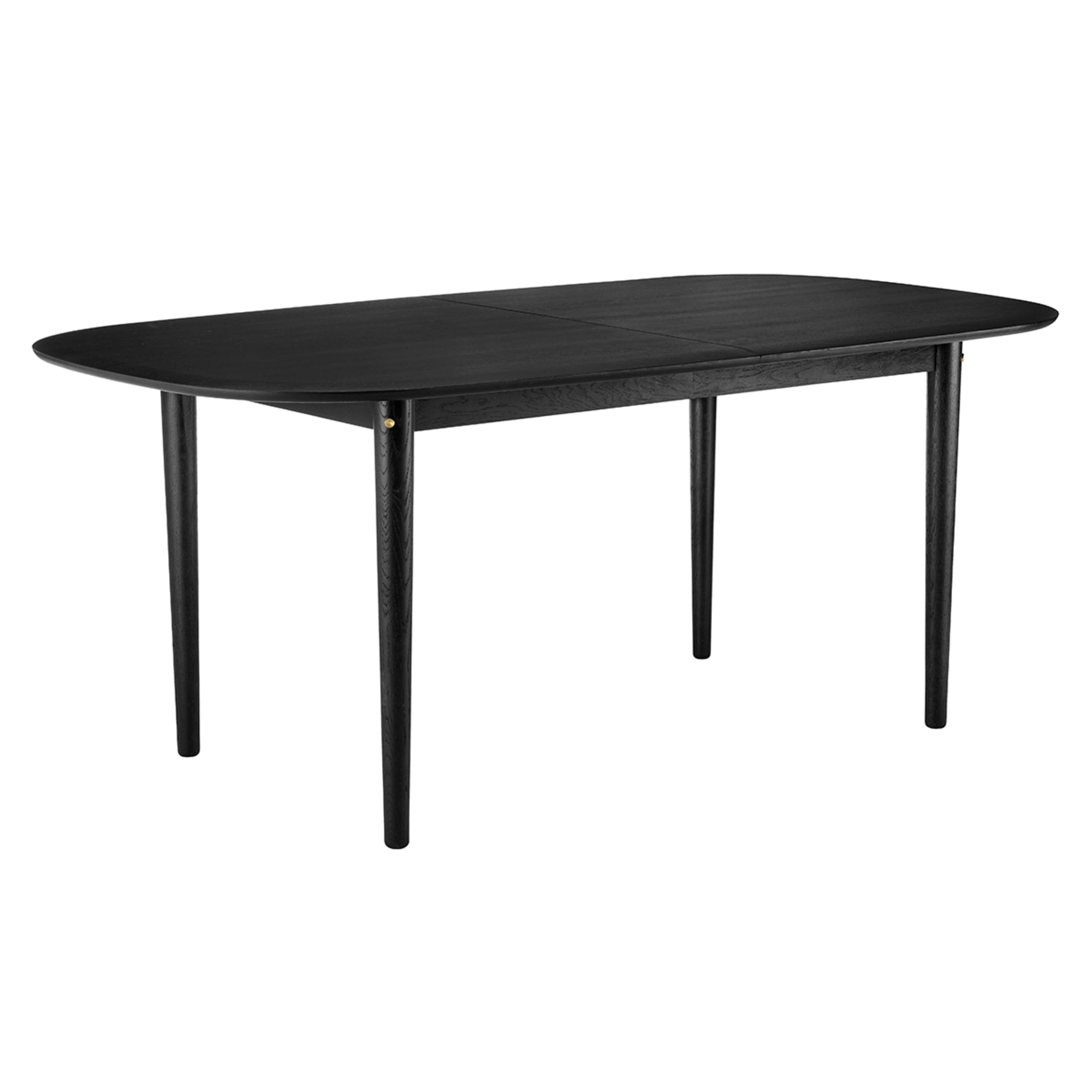 FDB Møbler C63e matbord med drag, svart ek