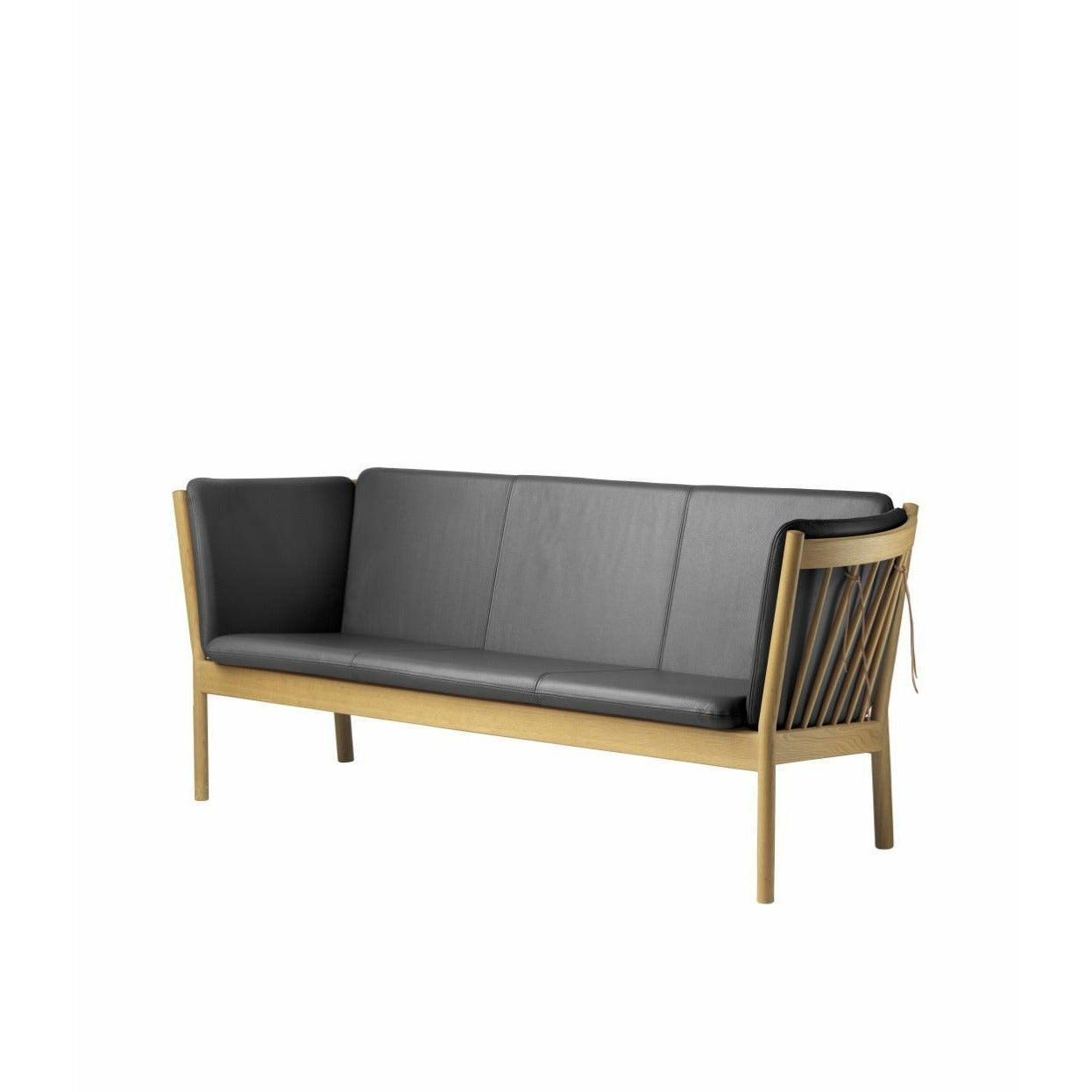 FDB Møbler J149 3-person soffa, natur/svart