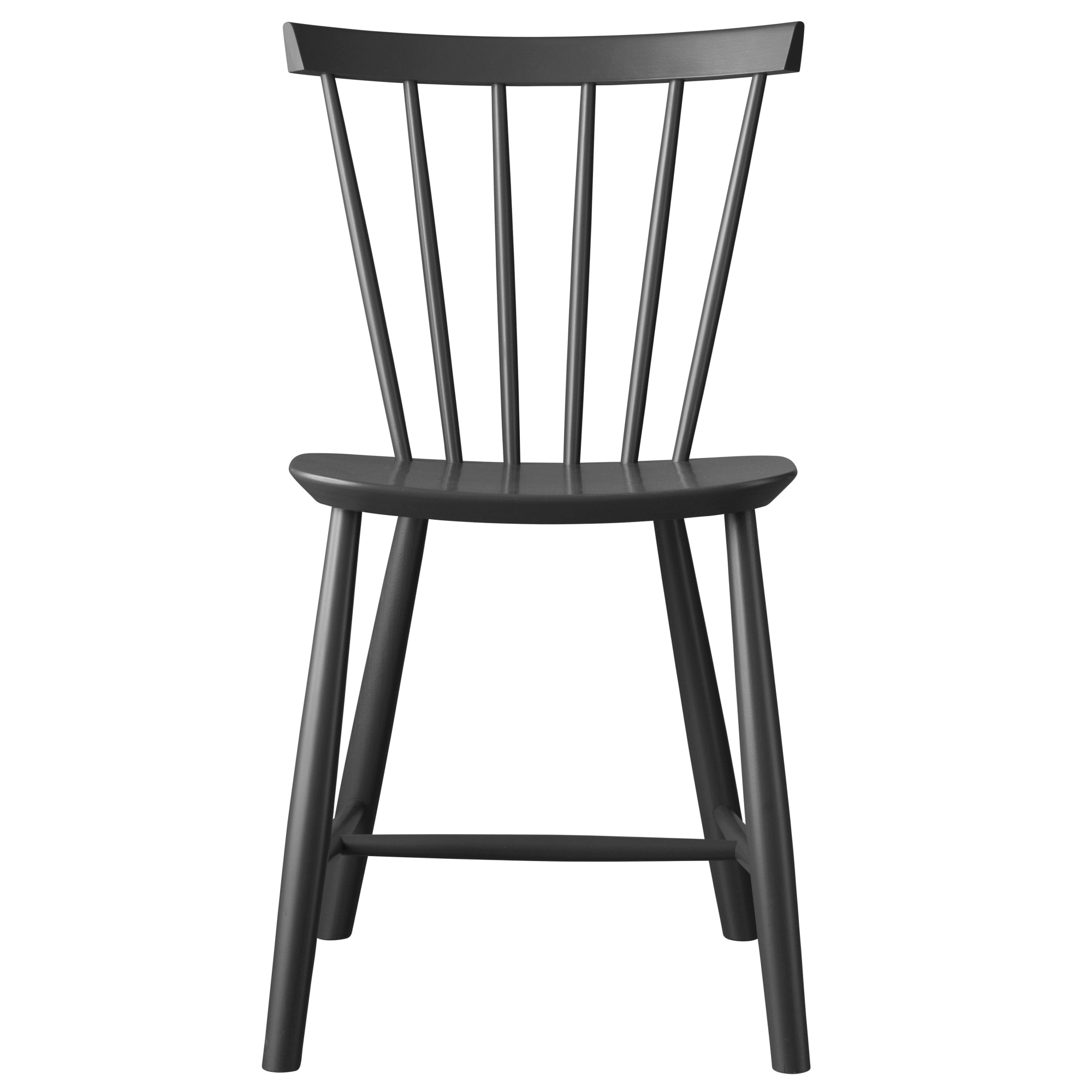 FDB Møbler Poul Volther J46 Spisebordsstol I Bøg, Mørkegrå, H 80cm