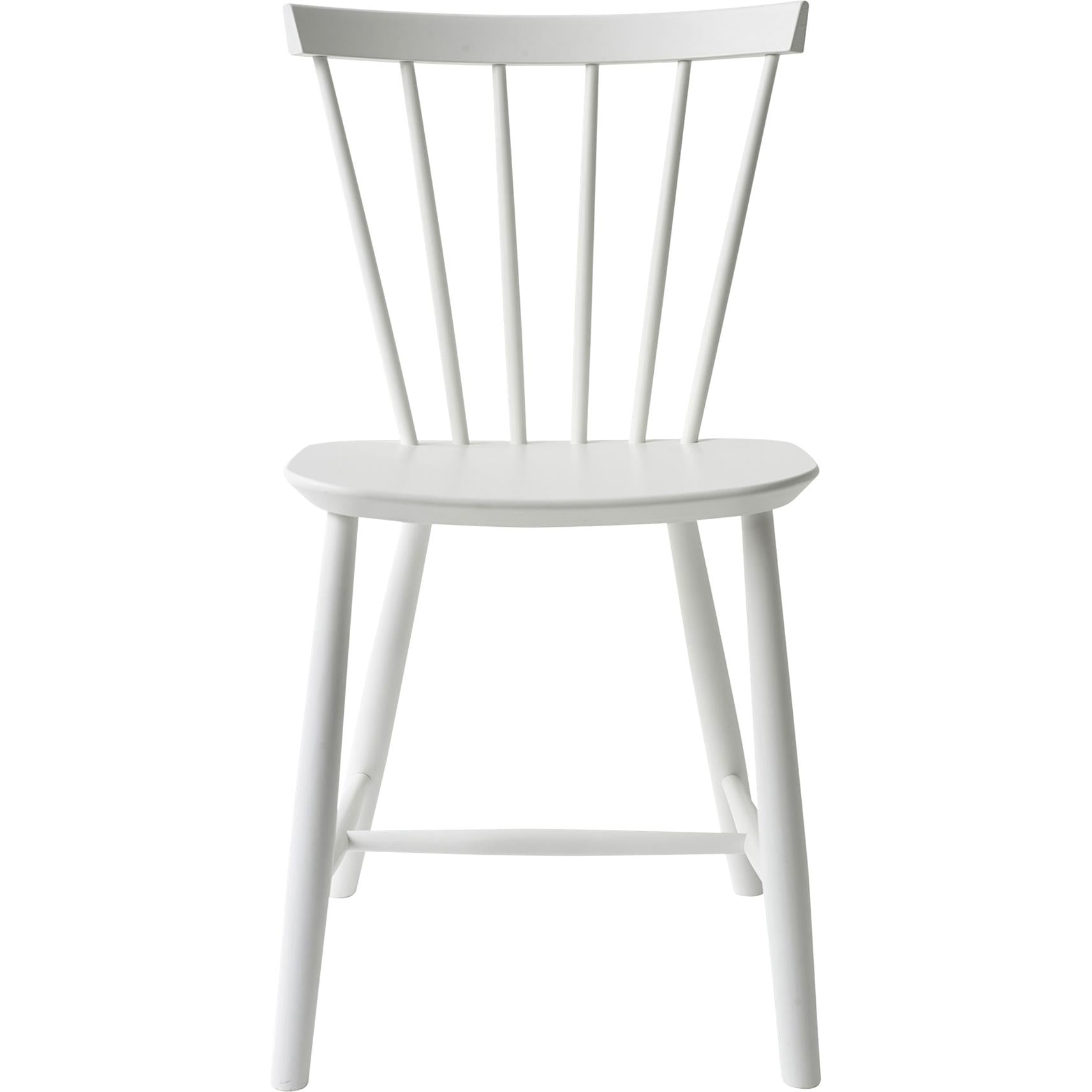 FDB Møbler Poul Volther J46 Spisebordsstol I Bøg, Hvid, H 80cm