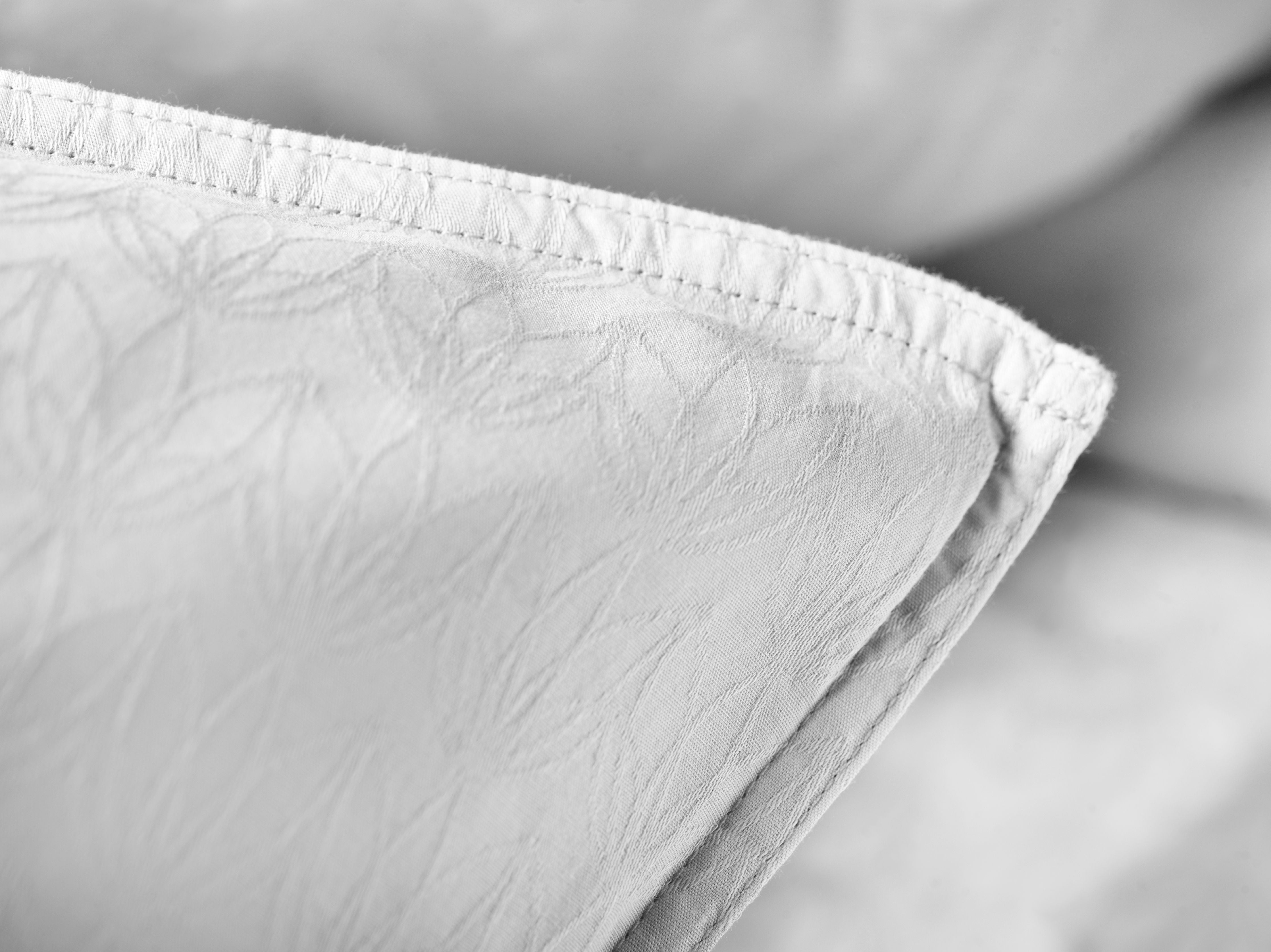 FDB Møbler R34 Tulip Bed Set med knappar 140x200 cm, vit