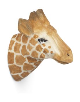 Ferm Living Animal Hand-Carved Hook, Giraf
