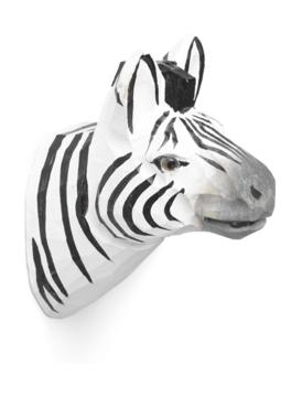 Ferm Living Animal Hand-Carved Hook, Zebra