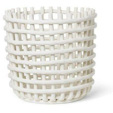 Ferm Living Ceramic Kurv XL, Off-White
