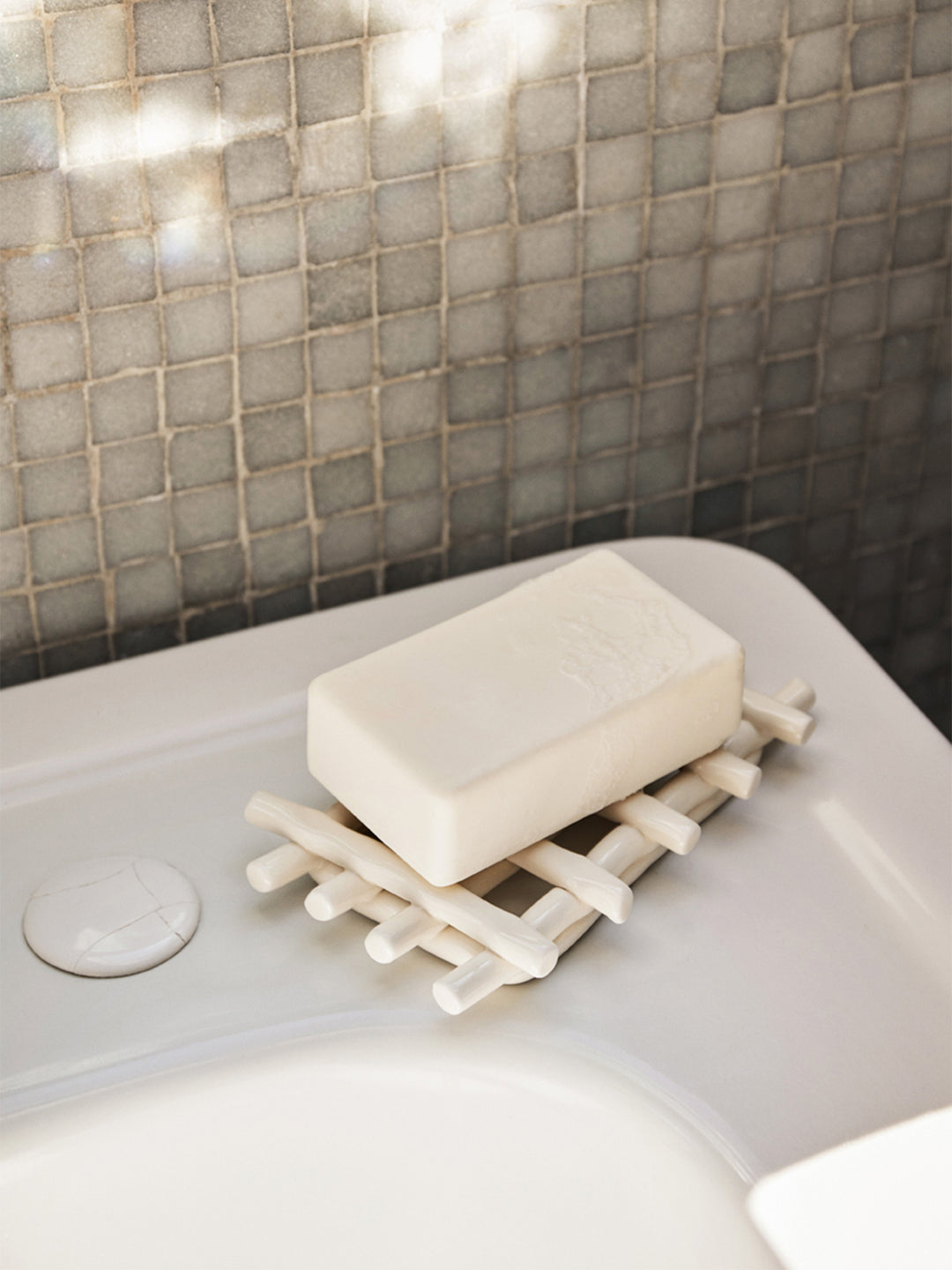 Ferm Living Ceramic Soap Tray, Off-white