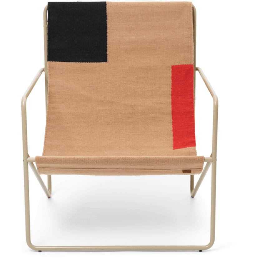 Ferm Living Desert Lounge Chair, Cashmere/Block